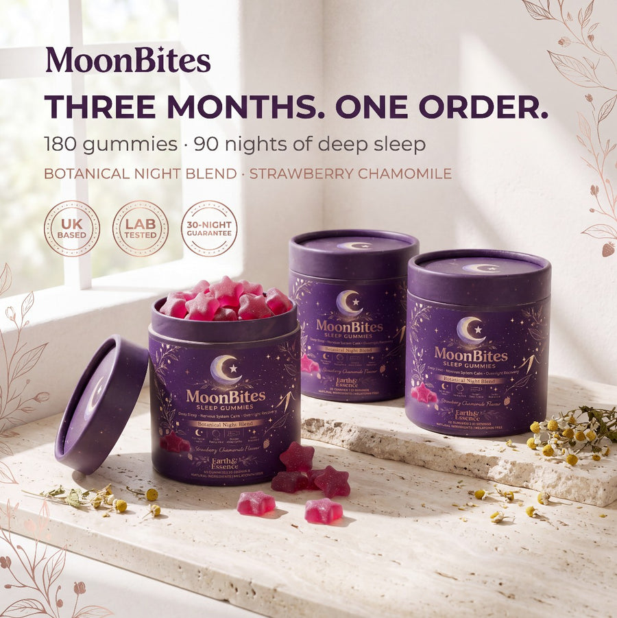 MoonBites Magnesium Glycinate Sleep Gummies x 3 Pack